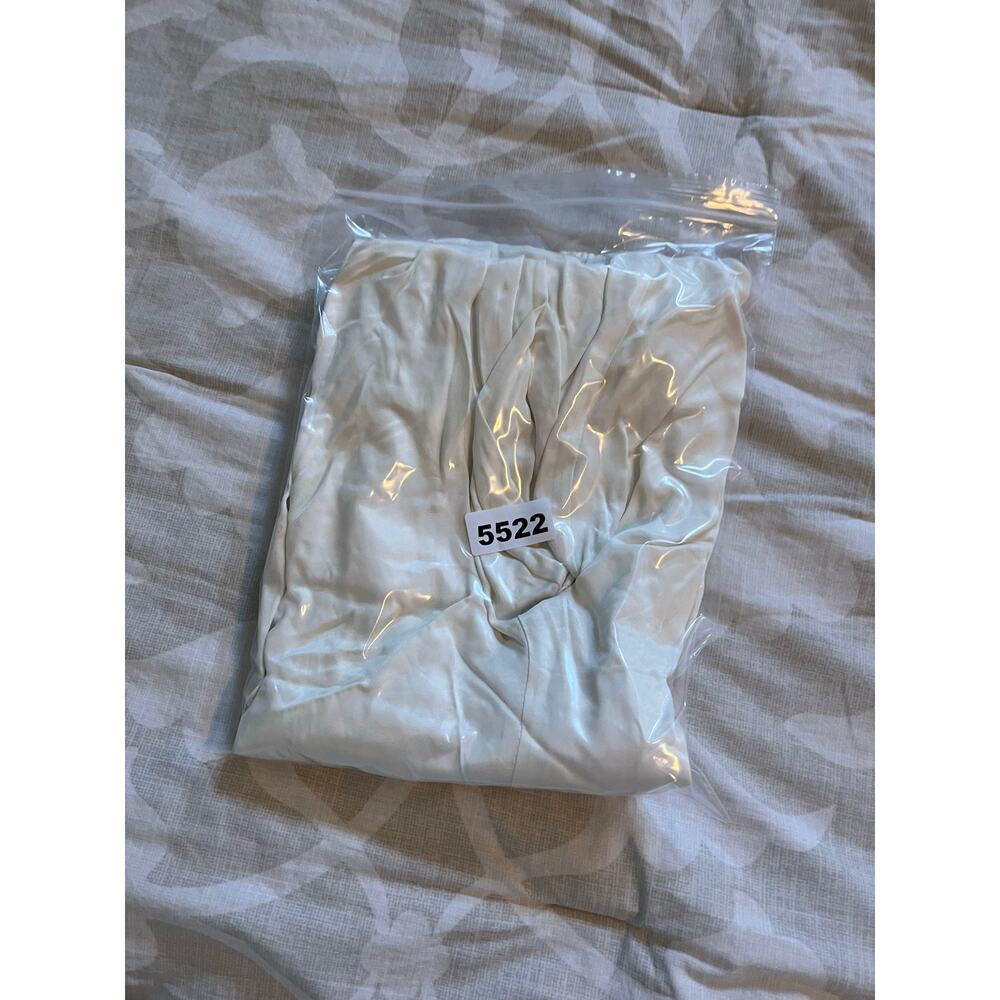 Le Clé ivory satin pants pull on new with tags large - Picture 8 of 8
